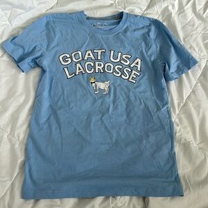 Like new, never worn. Blue GOAT brand Lacrosse tshirt unisex